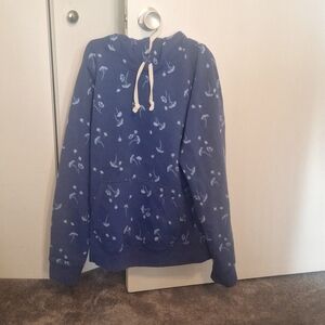 Lands' End floral print hoodie M